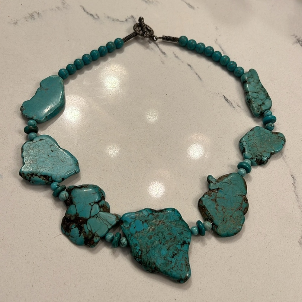 SOLD EBAY Turquoise Necklace Gorgeous - Picture 2 of 4